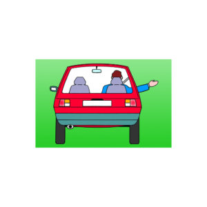 The driver intends to move out or turn right.