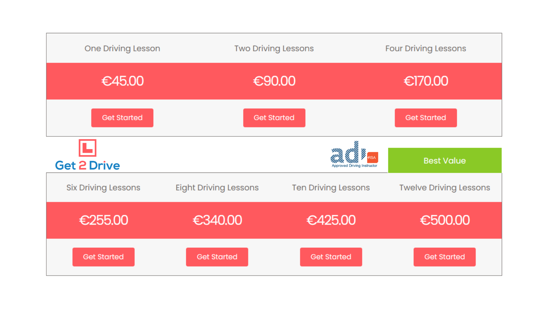 Driving Lesson Prices Moville Gleneely Get 2 Drive