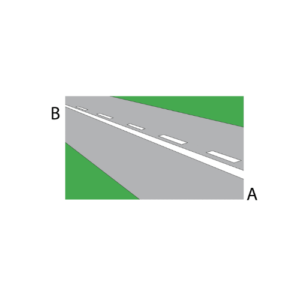 A driver may not cross the lines to overtake