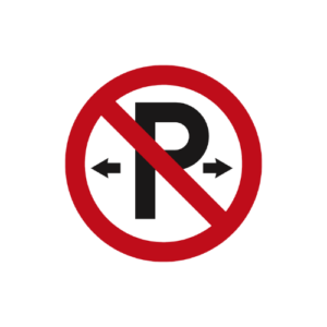 Parking prohibited sign