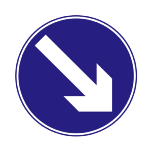 Keep right sign