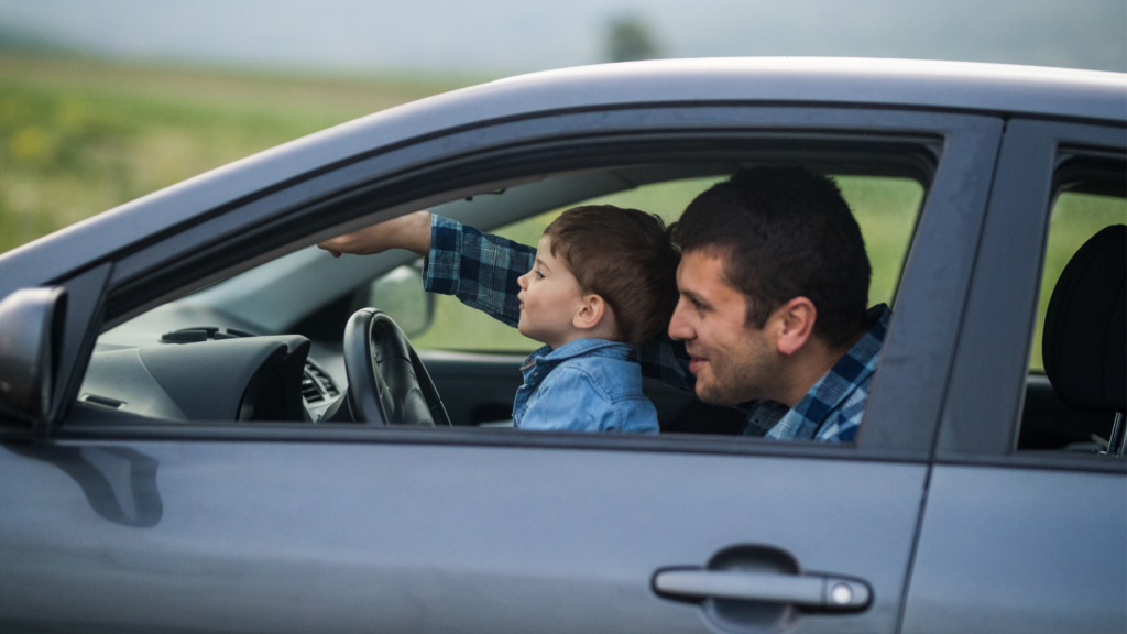 parent and child driving