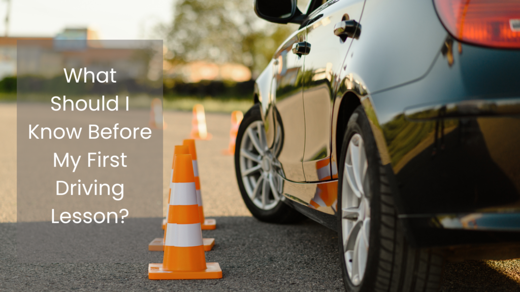 My first driving lesson