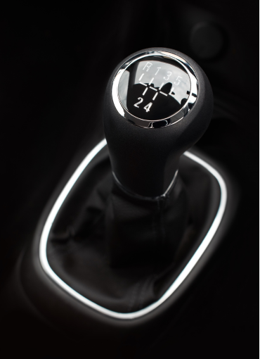 A manual gear stick