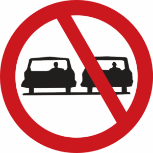 No overtaking sign