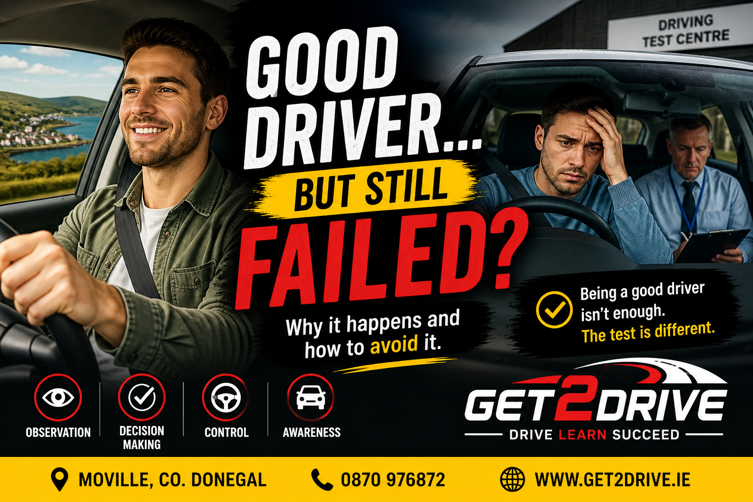 Why Good Drivers Fail the Driving Test in Ireland | Get 2 Drive
