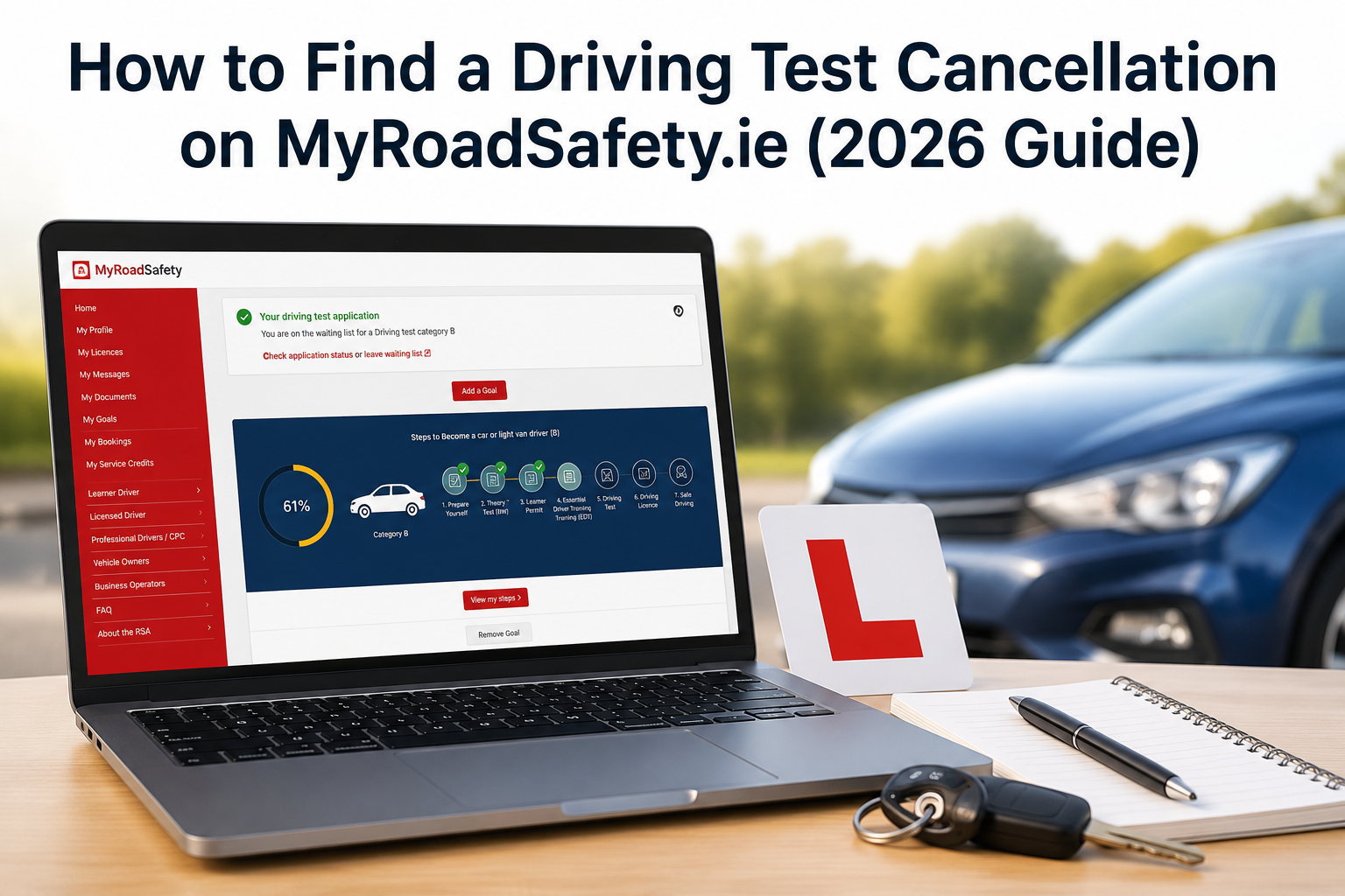 How to Find a Driving Test Cancellation in Ireland (2026) | Get 2 Drive