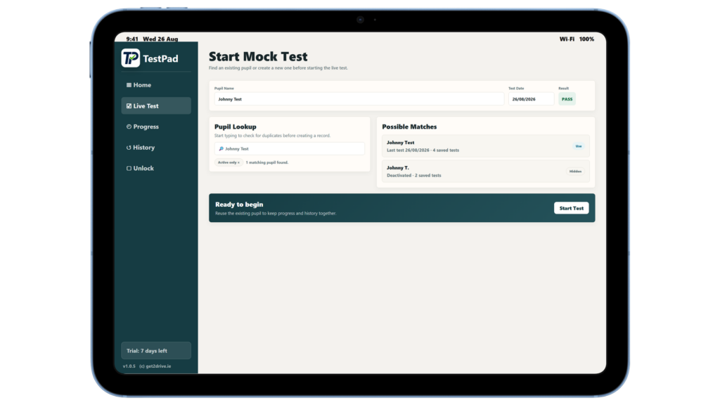 TestPad screenshot image